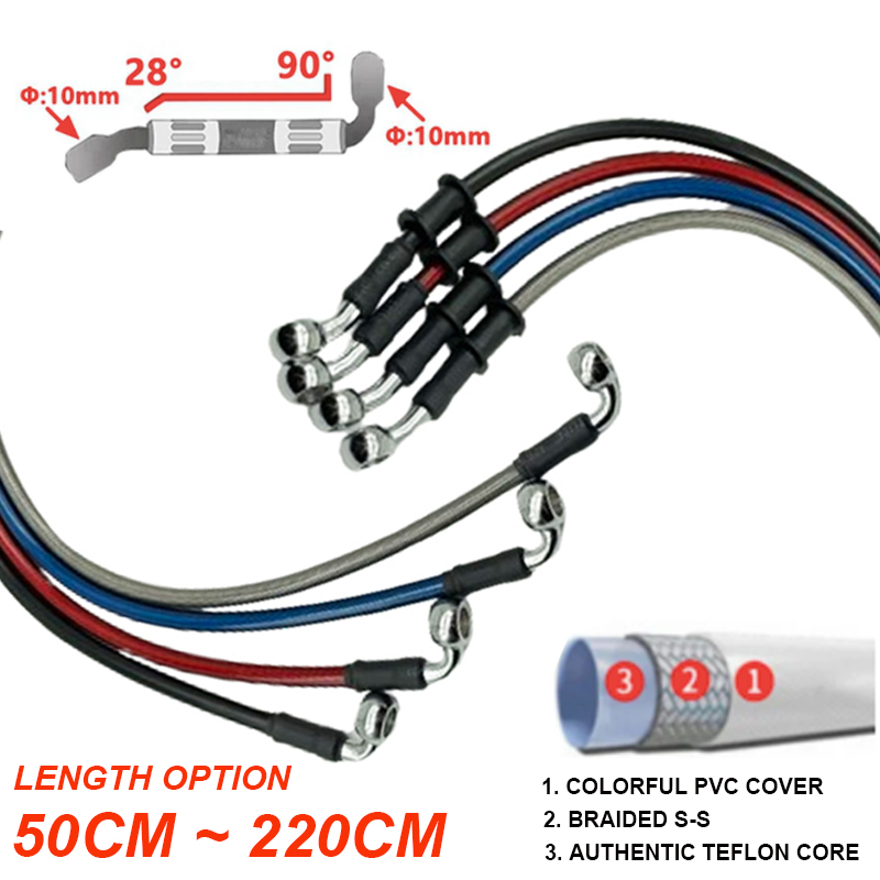 Серебро от 30 см до 220 см 28  – обзор и цена Motorcycle Brake Cable